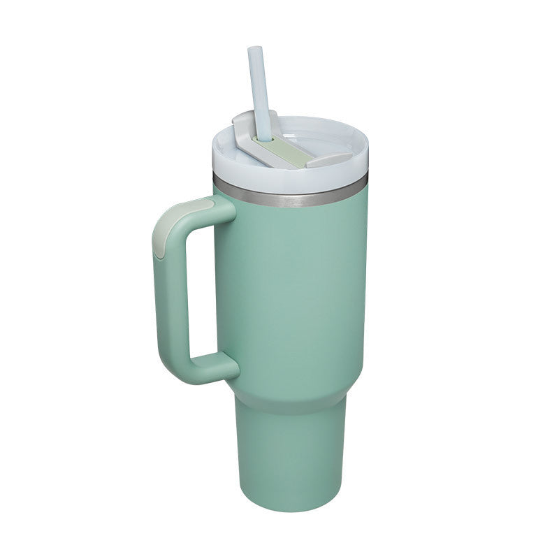 Tasse isolante avec poignée et paille - ChillMate