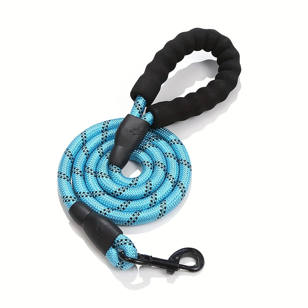 Laisse de Chien Renforcée et Réfléchissante avec Poignée Rembourrée – Durable et Sûre pour Chiens Puissants