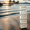 Chariot de Rangement Mobile Luxe NobleNest | Organisateur Élégant à 3/4/5 Niveaux pour une Mobilité Sans Effort et une Utilisation Optimale de l'Espace
