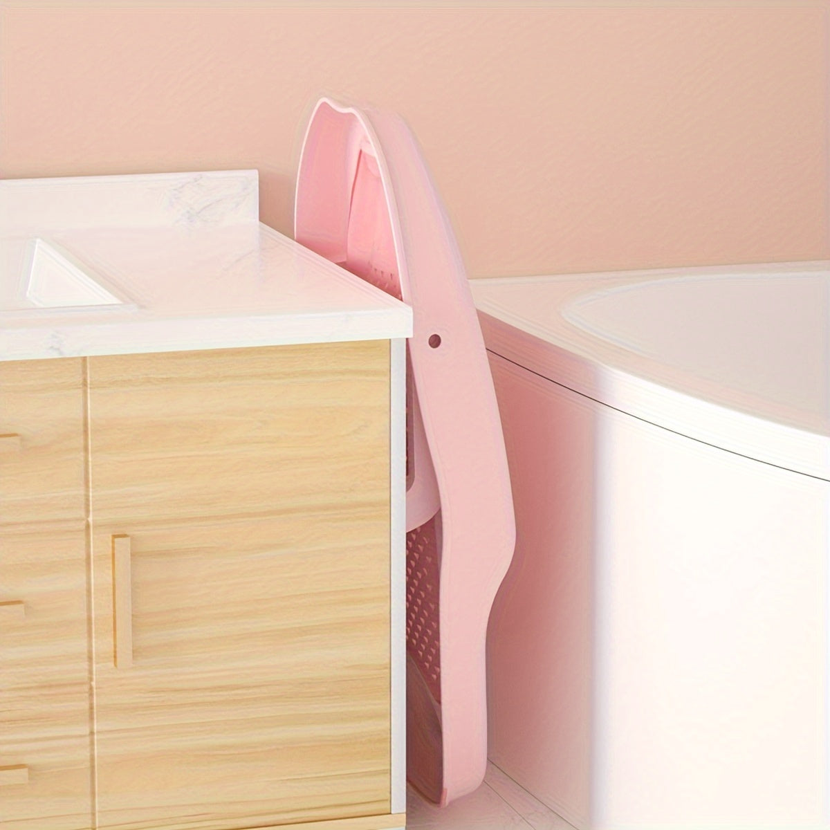 Baignoire Pliable pour Enfants - Support de Bain Antidérapant en Forme de Poisson pour un Bain en Toute Sécurité