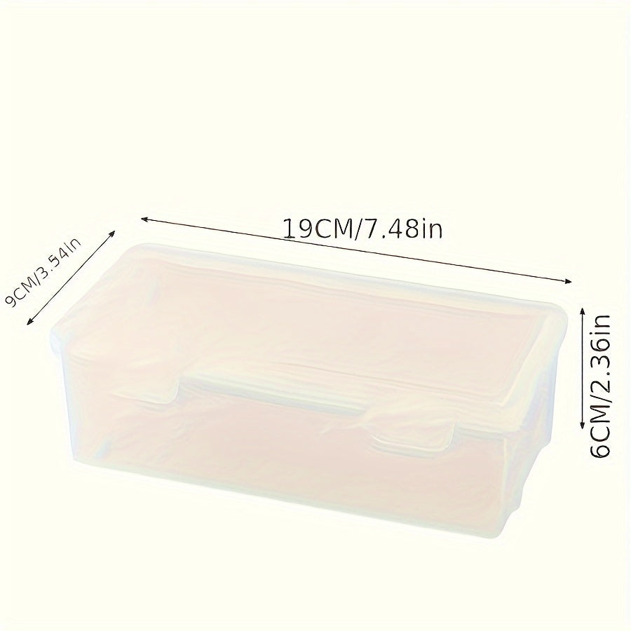 Boîte de Rangement Transparente - Pratique et Durable pour Fournitures Scolaires