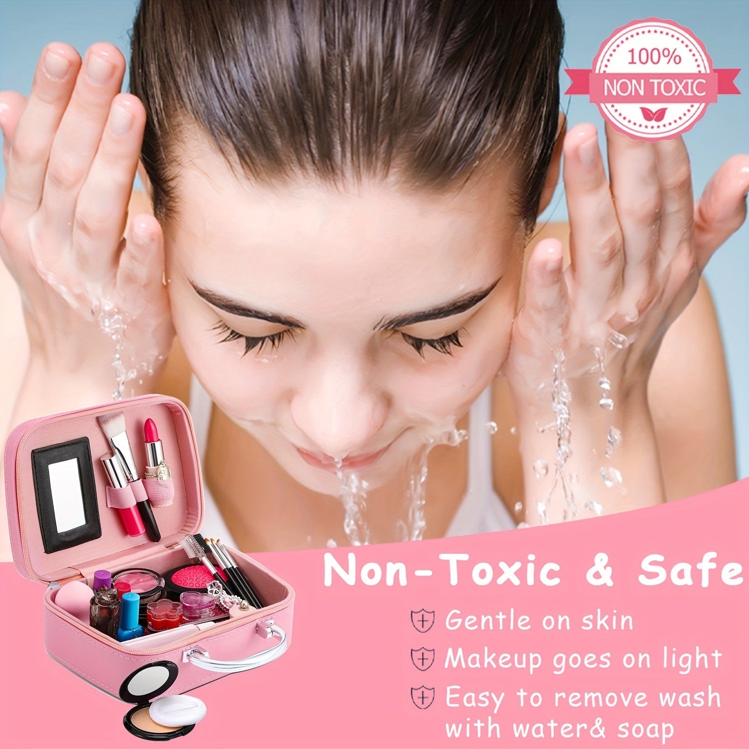 Trousse de Maquillage Deluxe Licorne – Vraies Cosmétiques et Accessoires pour Filles