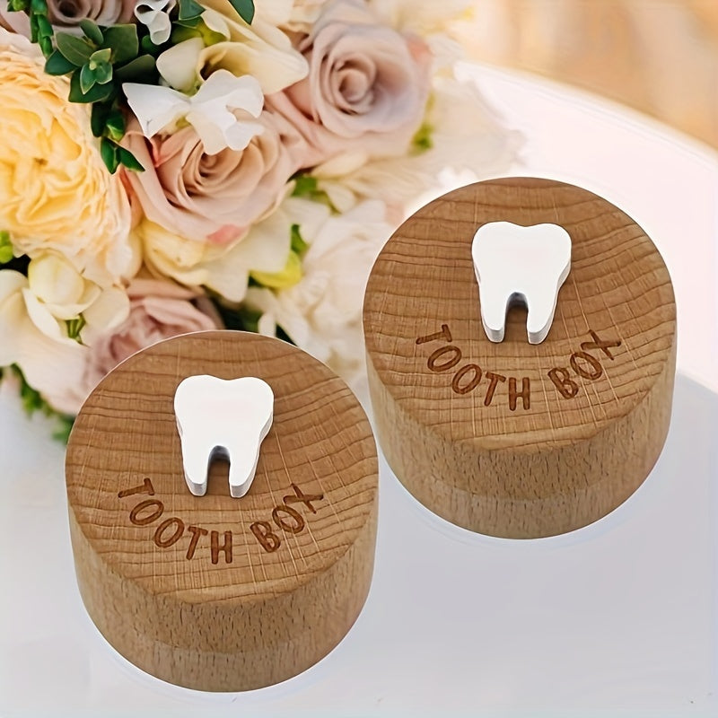 Boîte de Fée des Dents pour Enfants - Boîte à Dents en Bois en Souvenir