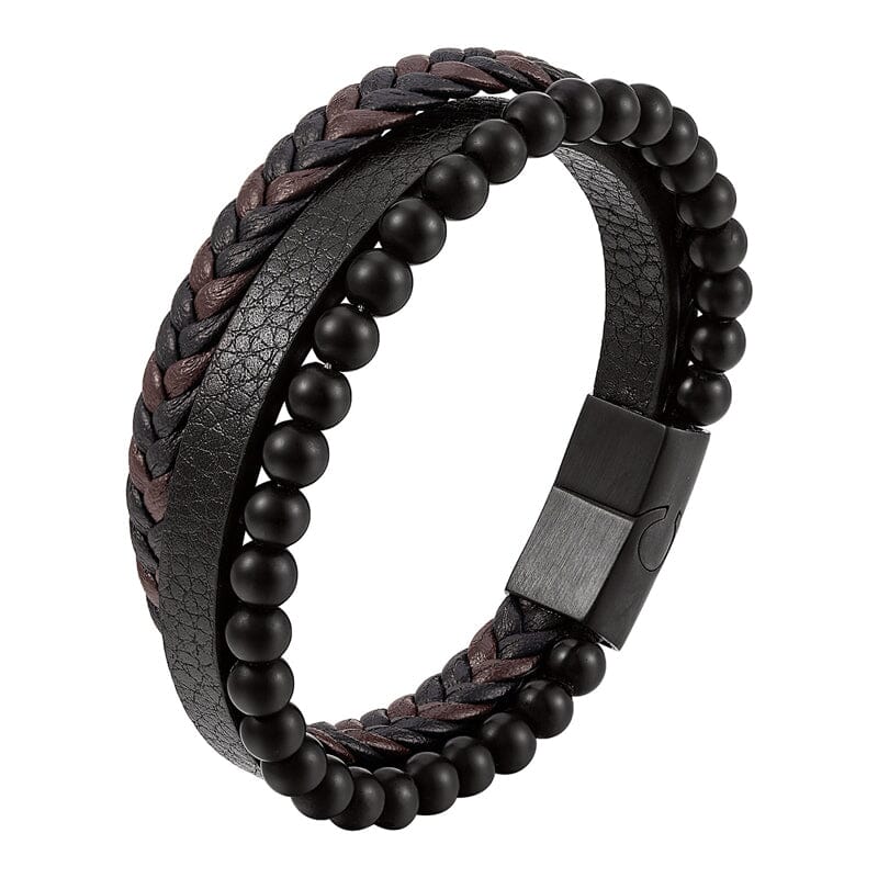 Bracelet bouclier serei | Embrassez la sérénité avec le bracelet SereneShield, composé de pierres d'hématite connues pour leurs propriétés anti-stress.
