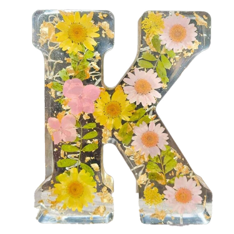 Veilleuse FloraGlow Flower | Lampe à initiales décorative avec éclairage LED doux pour une ambiance romantique