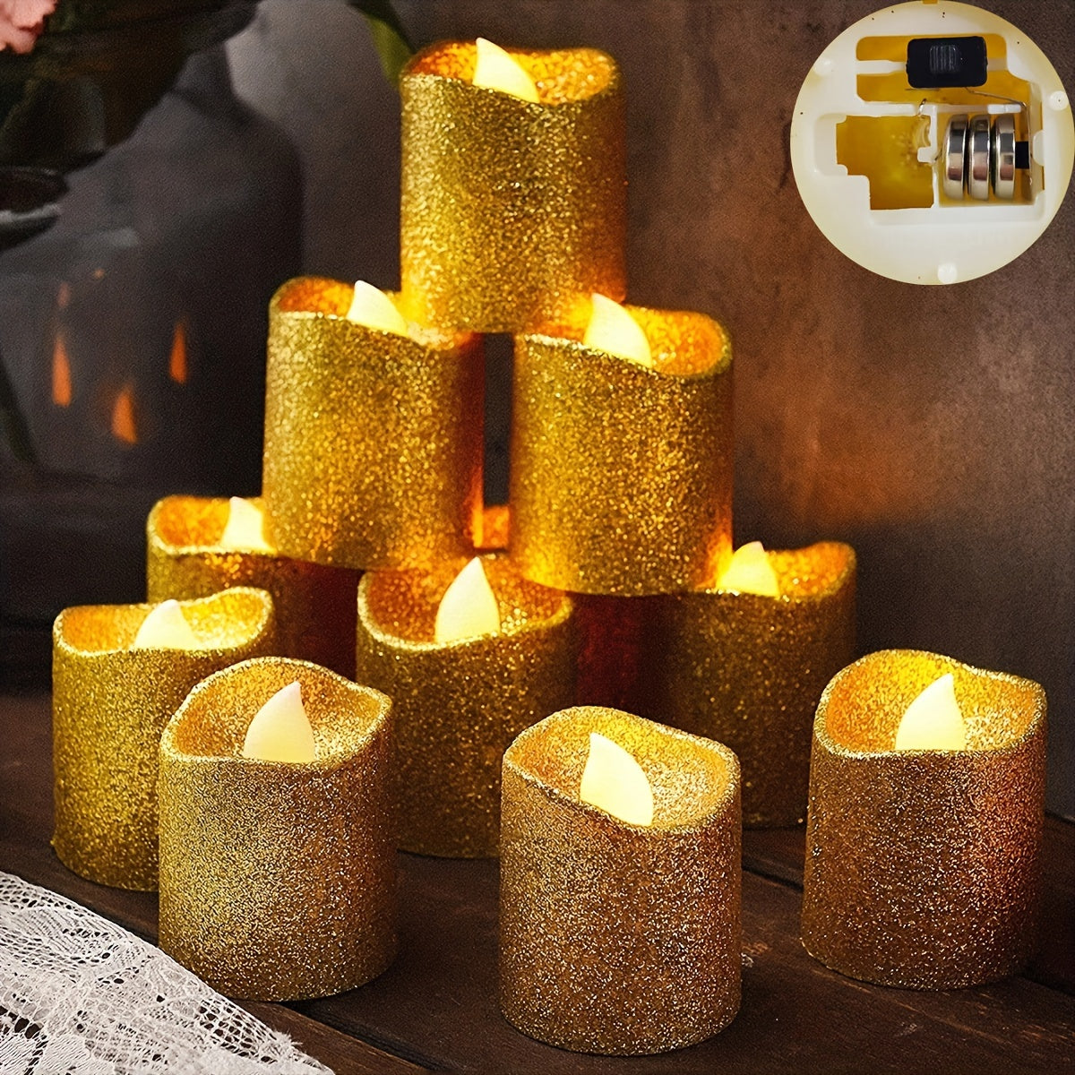 Bougies LED Scintillantes – Pour une ambiance chaleureuse
