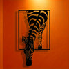 Décoration Murale Silhouette de Zèbre - Élégance Stylée pour Votre Espace
