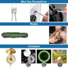SurviveX Kit de Survie en Plein Air - Outils Essentiels pour Aventures et Situations d'Urgence
