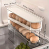 ÉléganceCulinaire Boîte de Rangement à Œufs Double Couche | Organisateur Transparent et Empilable pour Réfrigérateur, Économiseur d'Espace Pratique