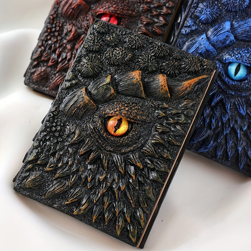 Carnet de Fantaisie avec Œil de Dragon – Robuste et Artistique