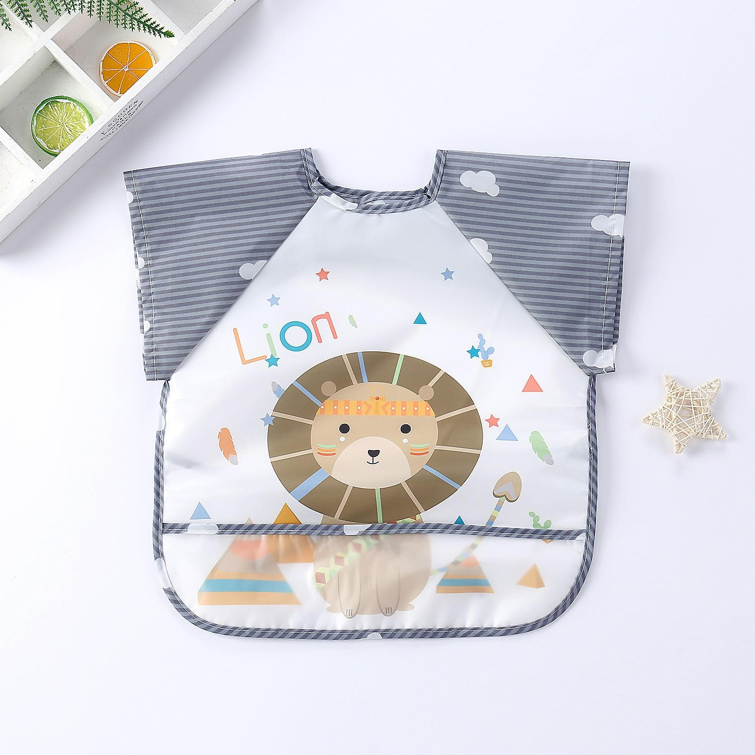 Bavoir imperméable pour bébé avec manches