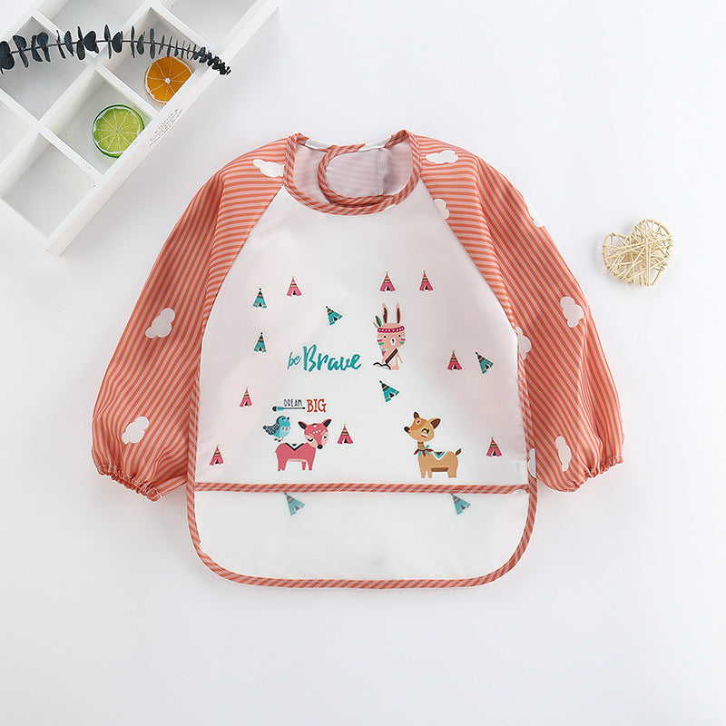 Bavoir imperméable pour bébé avec manches
