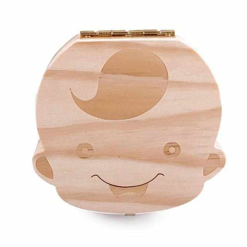 Boîte à dents en bois pour des souvenirs précieux – TandenSchat (1+1 GRATUIT)