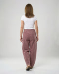 Pantalon large en velours côtelé pour femmes, taille haute