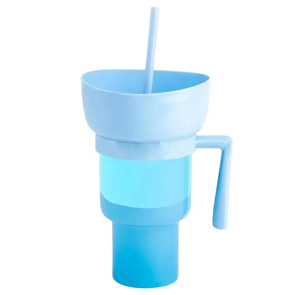 SipSnack Premium Tasse à boire | Gobelet 2-en-1 pour les snacks et les boissons, étanche aux éclaboussures et aux fuites, parfait pour les sous-bois.