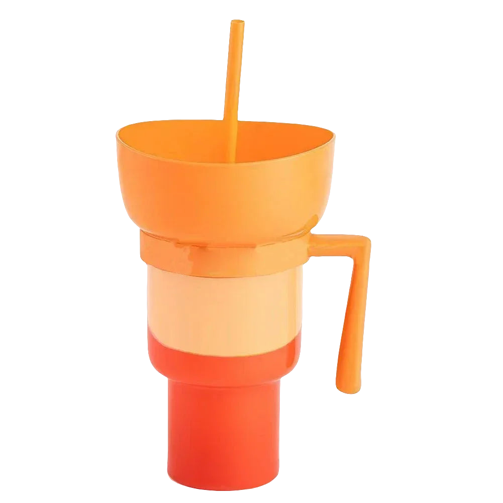 SipSnack Premium Tasse à boire | Gobelet 2-en-1 pour les snacks et les boissons, étanche aux éclaboussures et aux fuites, parfait pour les sous-bois.