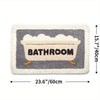 Tapis antidérapant super absorbant pour salle de bain et toilettes - Milo