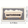 Tapis antidérapant super absorbant pour salle de bain et toilettes - Milo