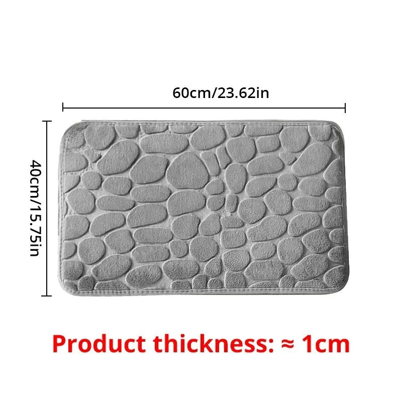Tapis Antidérapant en Mousse à Mémoire & Tapis de Salon – Design Velours Imprimé