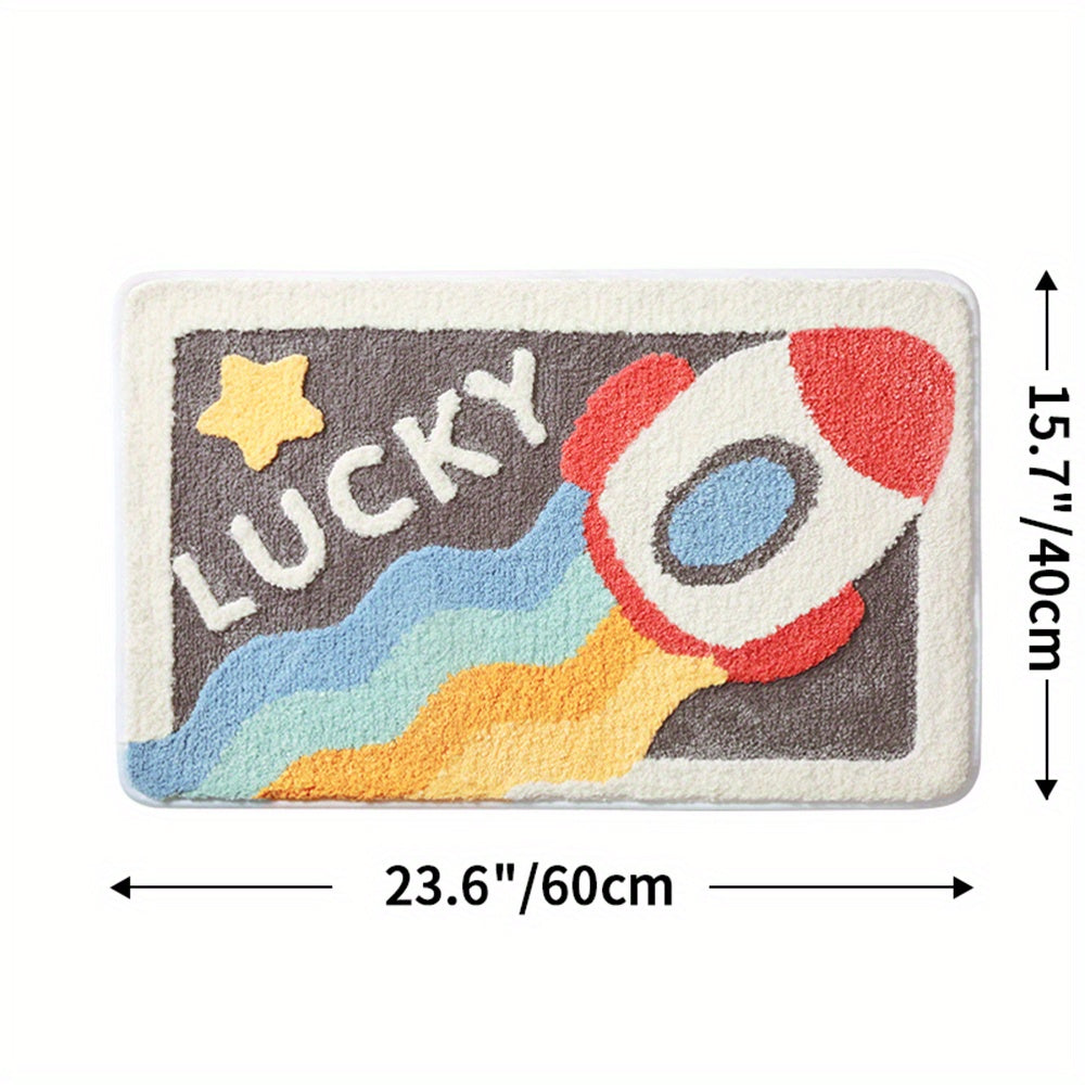 Tapis antidérapant super absorbant pour salle de bain et toilettes - Milo