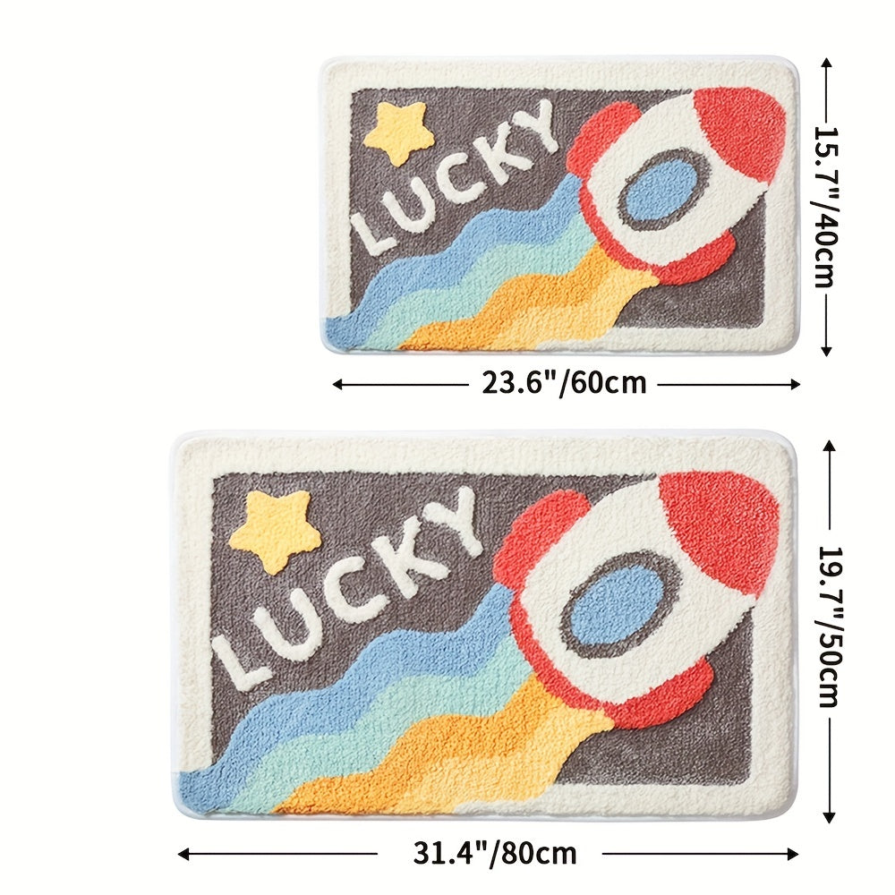Tapis antidérapant super absorbant pour salle de bain et toilettes - Milo