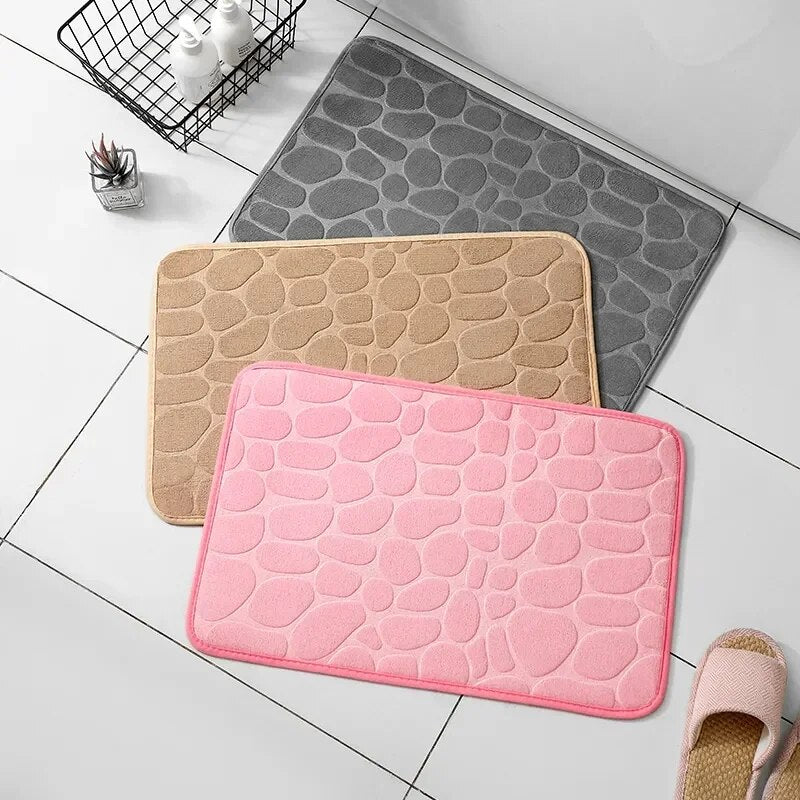 Tapis Antidérapant en Mousse à Mémoire & Tapis de Salon – Design Velours Imprimé