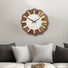 Horloge Murale en Bois Rustique avec Mécanisme Silencieux – Design Intemporel pour Salon, Bureau et Chambre à Coucher