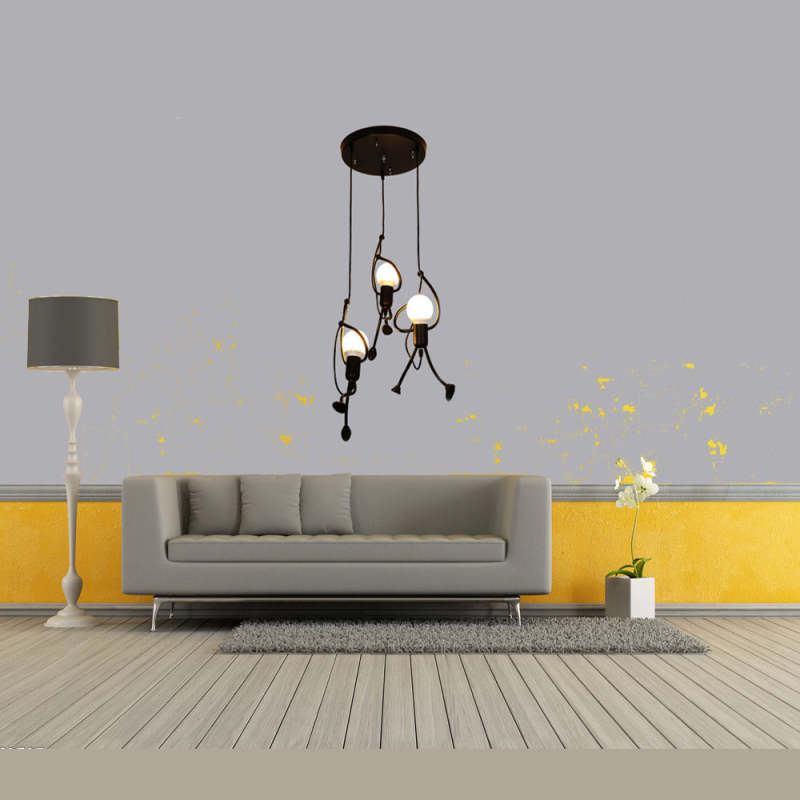 Suspension en Fer Retro Iron Man – Charme Vintage Ludique pour Intérieurs Uniques