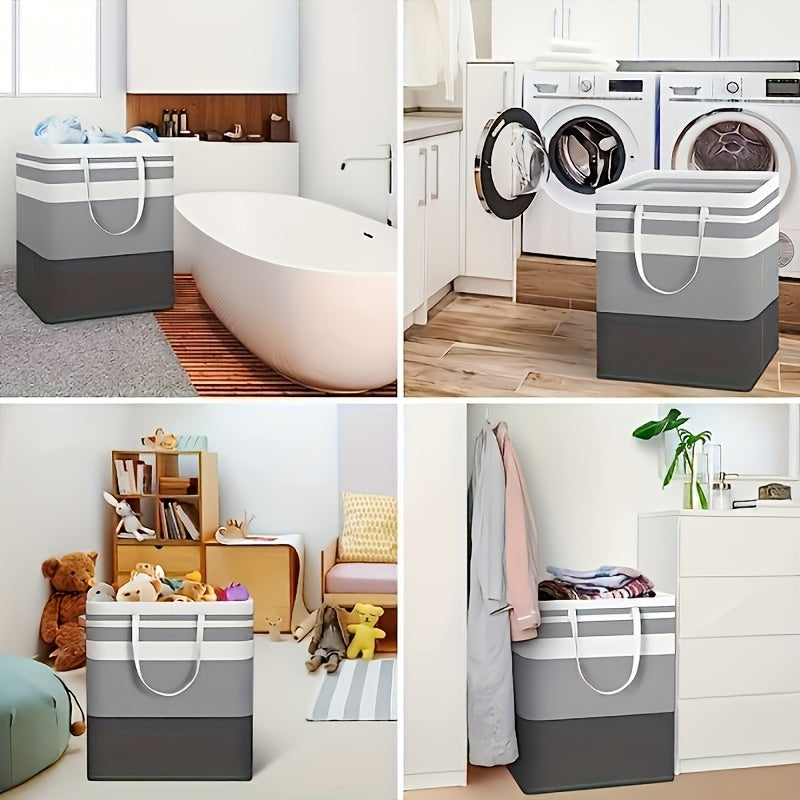 Panier à linge pliable LavishNest Elite | Panier autonome chic pour vêtements et jouets, parfait pour les dortoirs et les salons