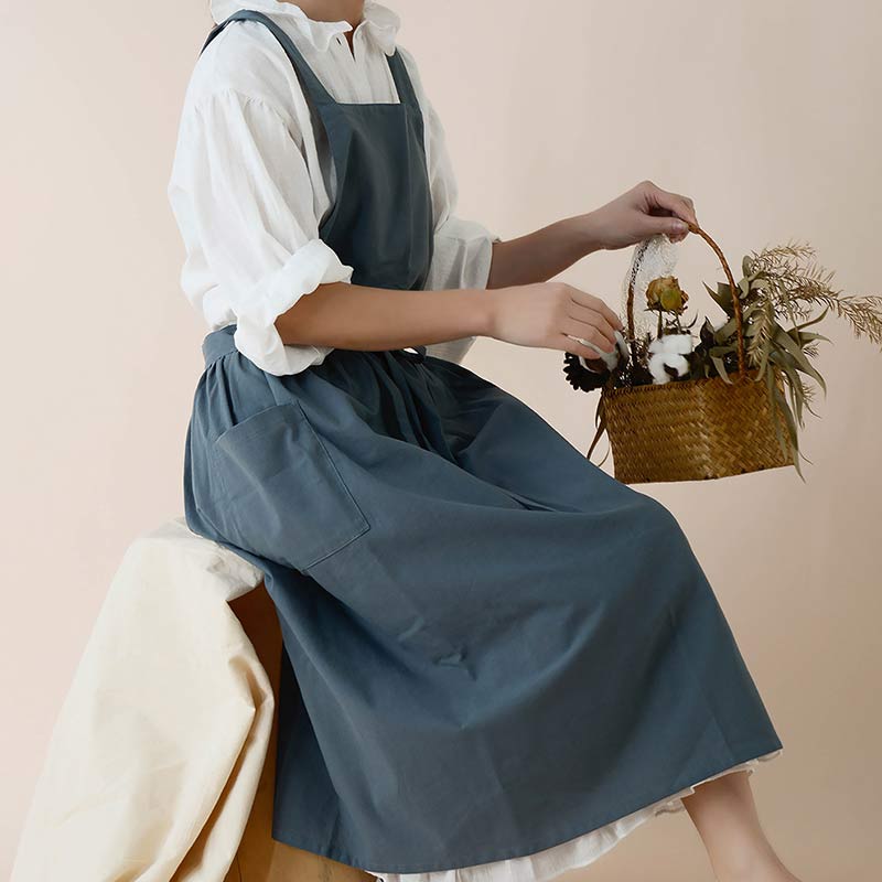 Tablier en coton imperméable avec poches pratiques – ChefMate