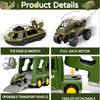 ArmyForce 14-en-1 Ensemble de Jouets Militaires - Camion avec Tanks, Soldats et Effets Sonores