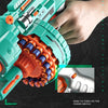 Blaster à mousse automatique – Pistolet turquoise avec 40 billes en mousse pour le plaisir de jouer