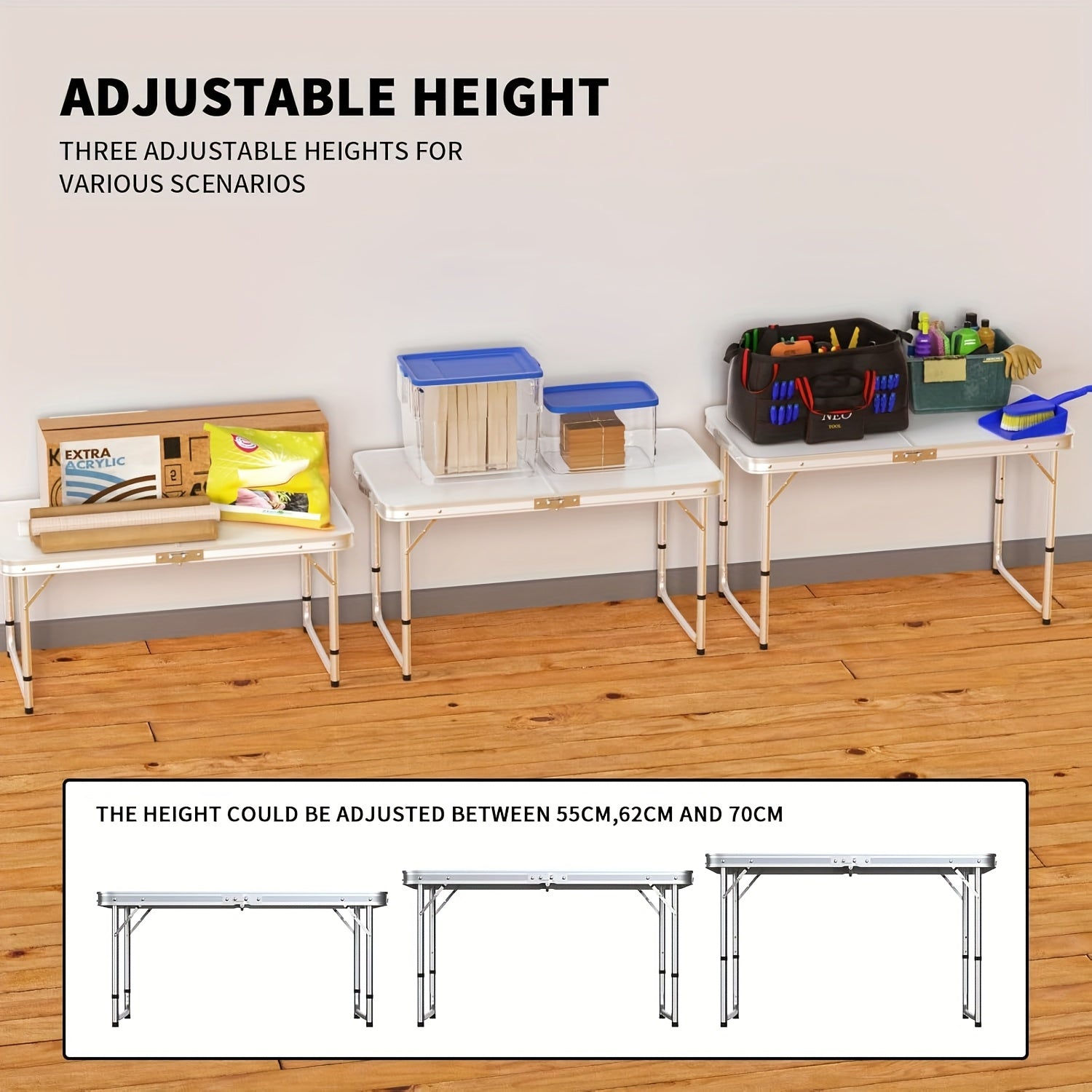 Table de Camping Pliable - Légère et Portable, Idéale pour les Fêtes et les Activités en Plein Air