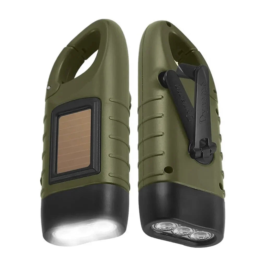 Bright - Lampe de Poche Étanche à Manivelle pour Urgences