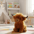 VACHE HIGHLAND MIGNONNE – Peluche vache Highland pour réconfort, douceur & décoration élégante
