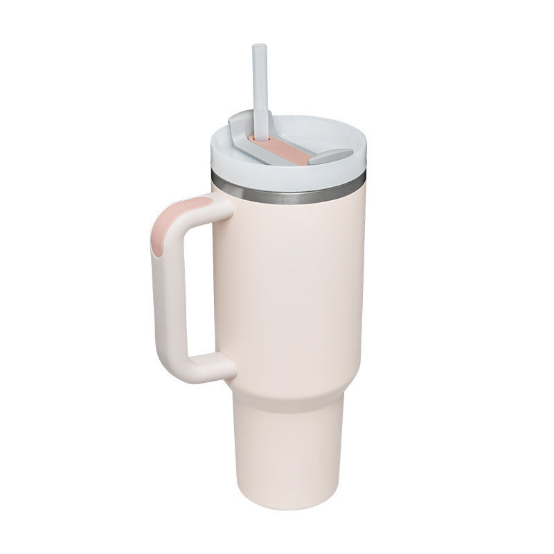 Tasse isolante avec poignée et paille - ChillMate