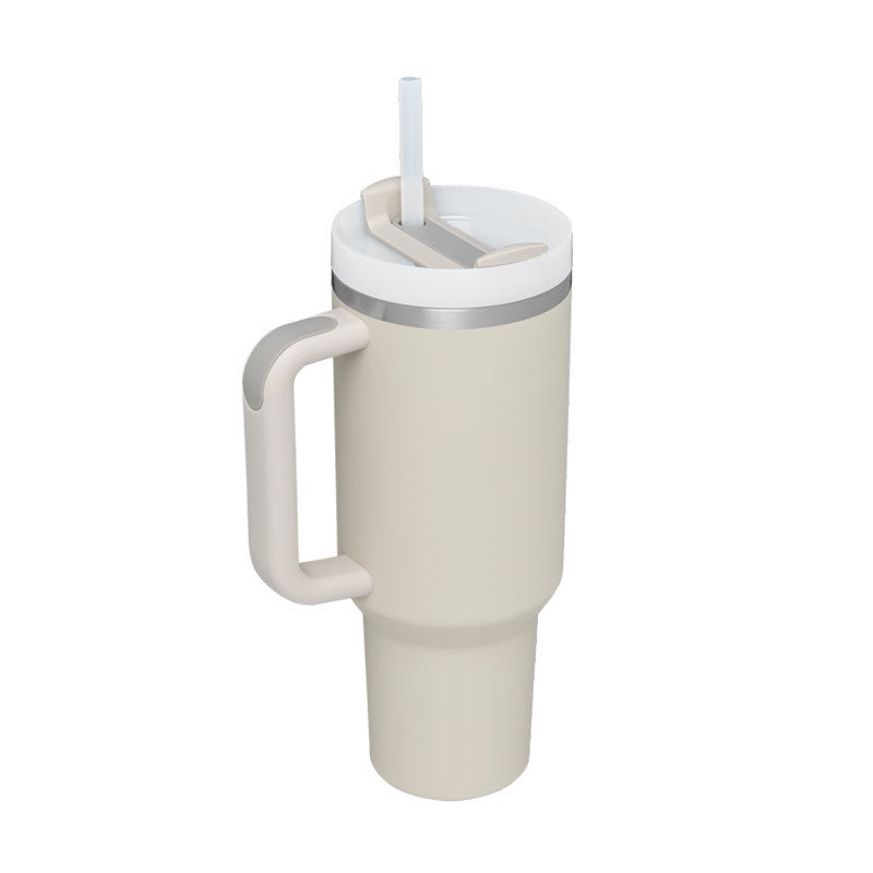 Tasse isolante avec poignée et paille - ChillMate