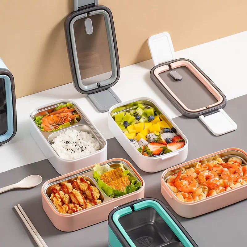 Bento-Lunchbox en Acier Inoxydable à 2 Couches - MealMate