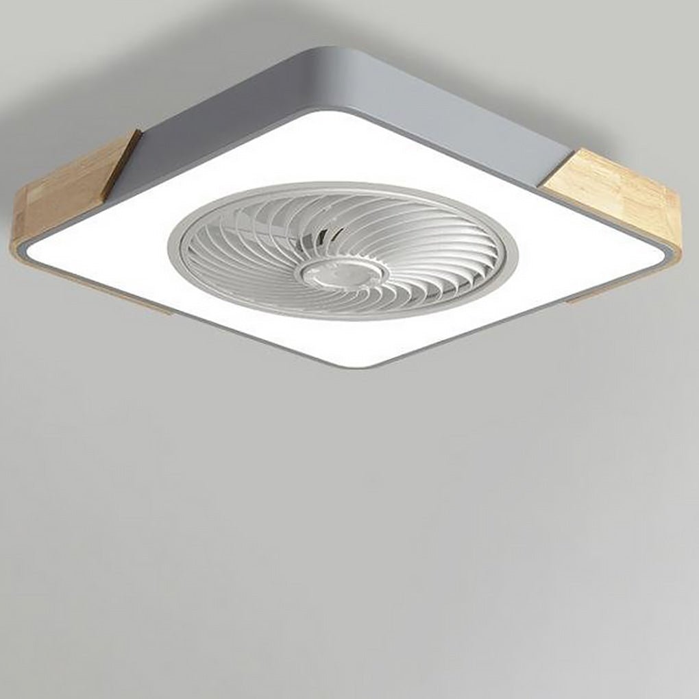 Ventilateur de Plafond LED Moderne Sans Cadre – Refroidissement Élégant et Silencieux avec Télécommande