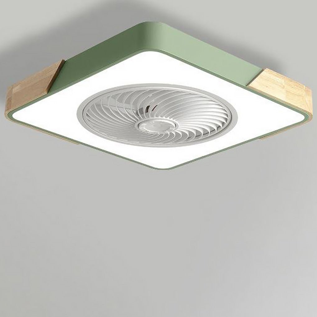 Ventilateur de Plafond LED Moderne Sans Cadre – Refroidissement Élégant et Silencieux avec Télécommande