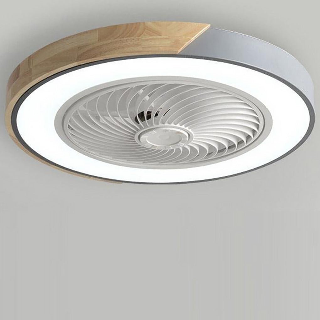 Ventilateur de Plafond LED Moderne Sans Cadre – Refroidissement Élégant et Silencieux avec Télécommande