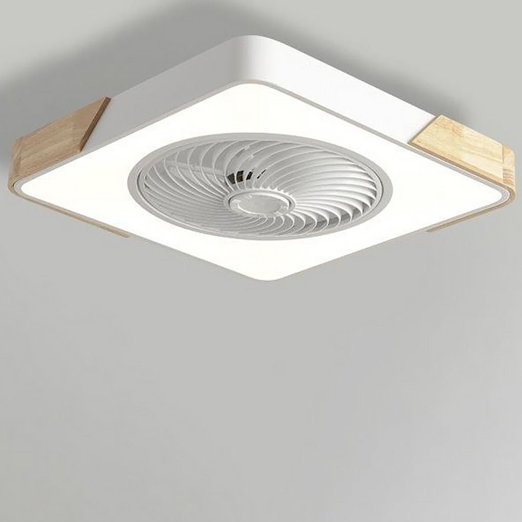 Ventilateur de Plafond LED Moderne Sans Cadre – Refroidissement Élégant et Silencieux avec Télécommande