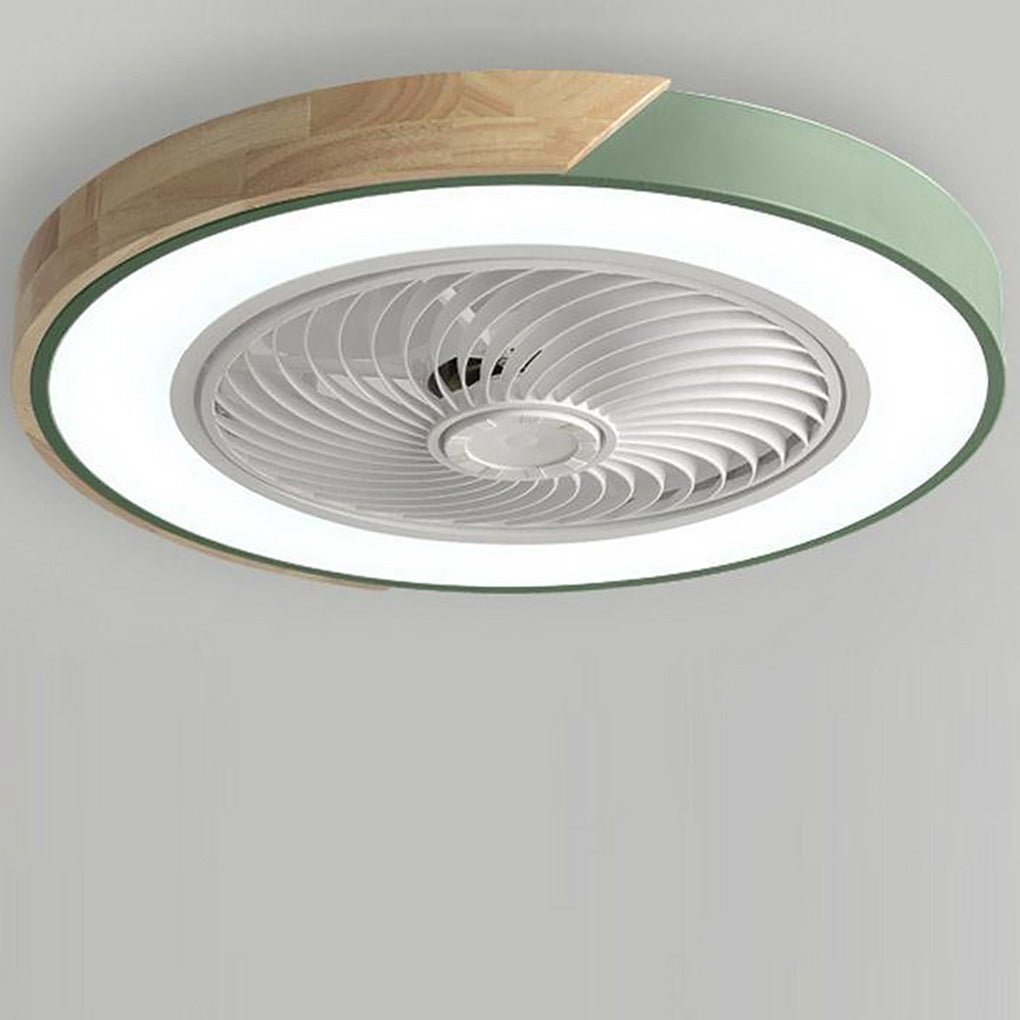 Ventilateur de Plafond LED Moderne Sans Cadre – Refroidissement Élégant et Silencieux avec Télécommande
