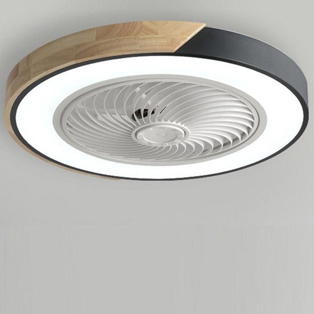 Ventilateur de Plafond LED Moderne Sans Cadre – Refroidissement Élégant et Silencieux avec Télécommande
