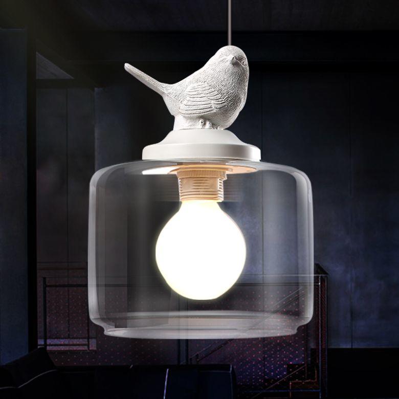 Suspension Inspirée des Oiseaux – Élégance Fantaisiste avec Éclairage Chaud