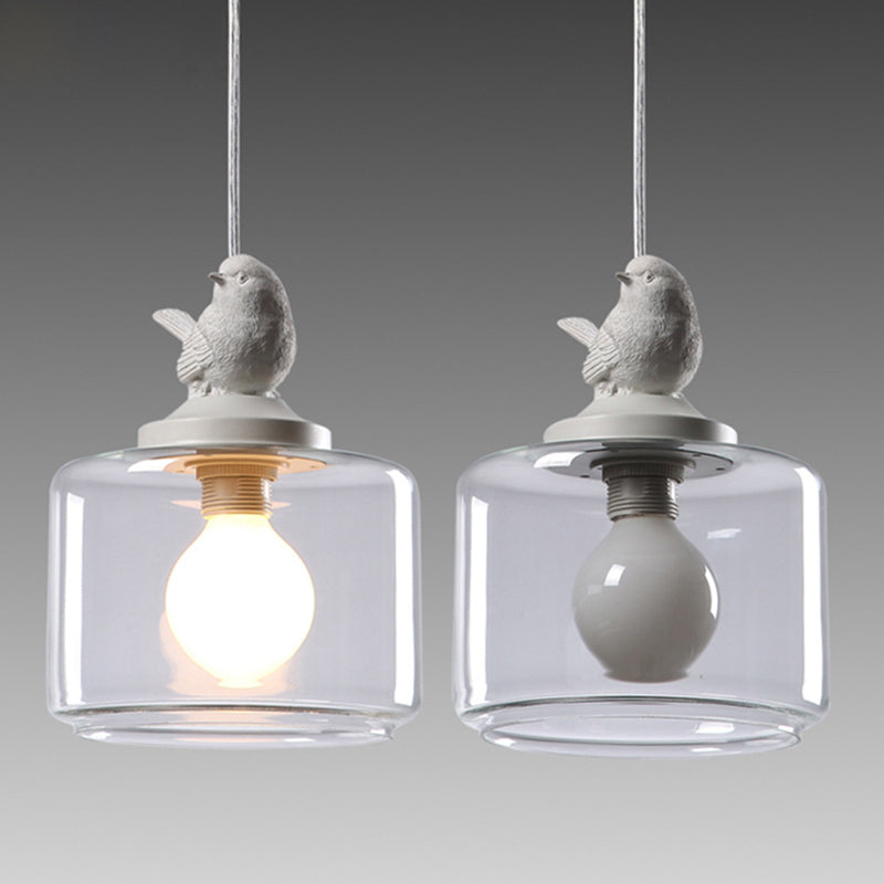 Suspension Inspirée des Oiseaux – Élégance Fantaisiste avec Éclairage Chaud