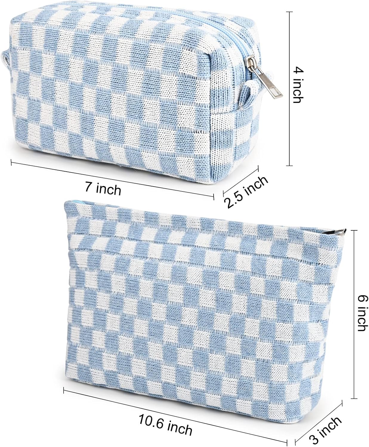 Trousse de Maquillage à Carreaux Indispensable
