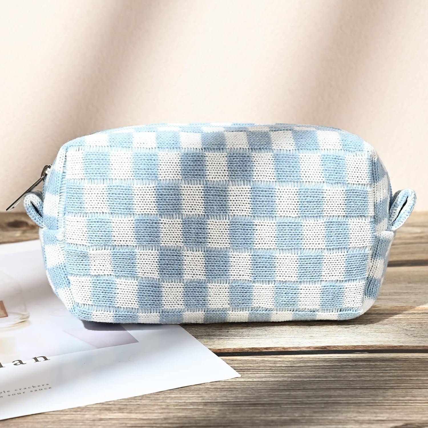 Trousse de Maquillage à Carreaux Indispensable