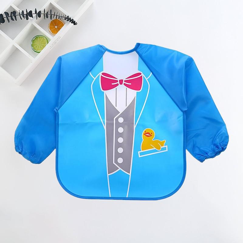 Bavoir imperméable pour bébé avec manches