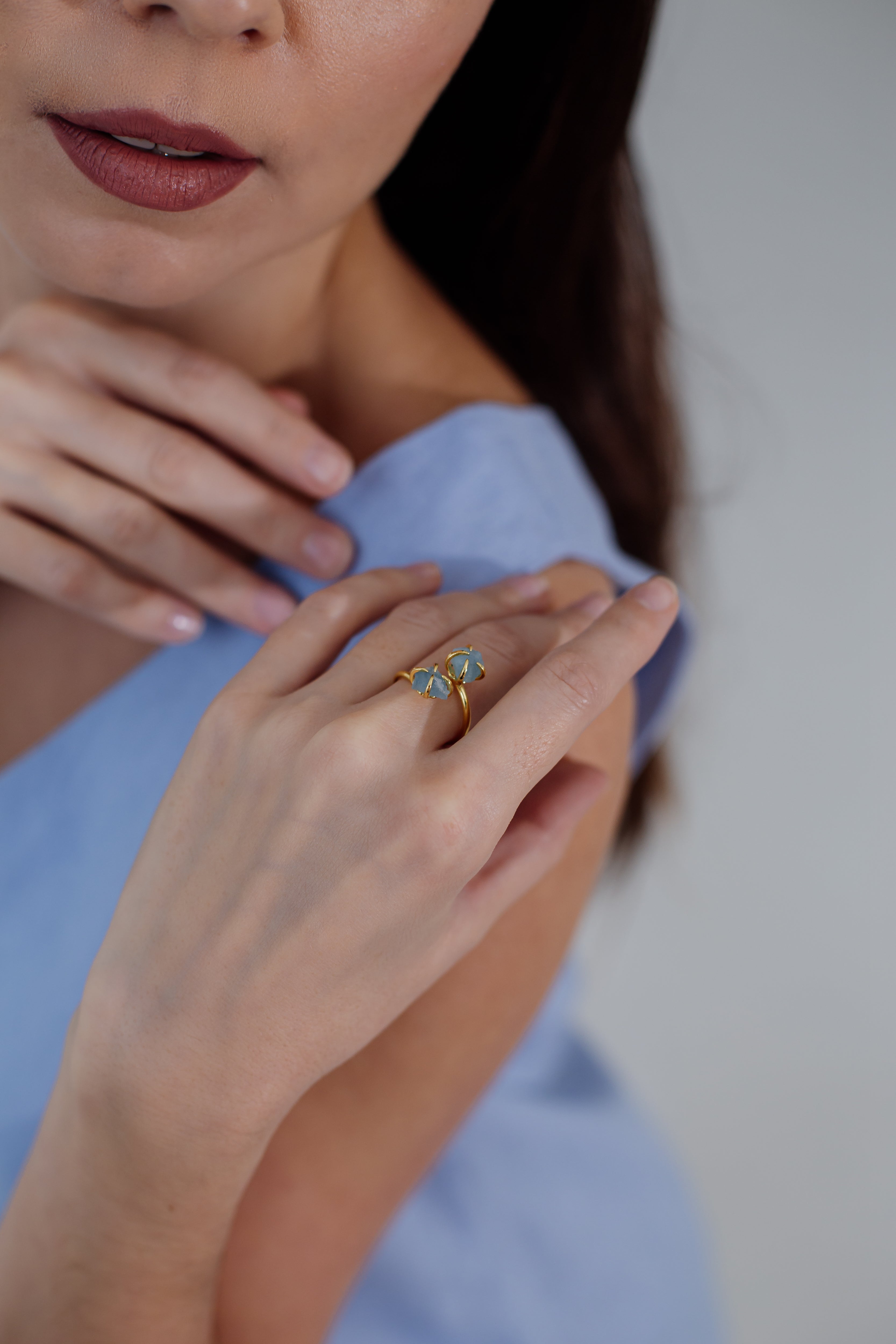 Bague en Pierre Précieuse Brute Unique - Mira